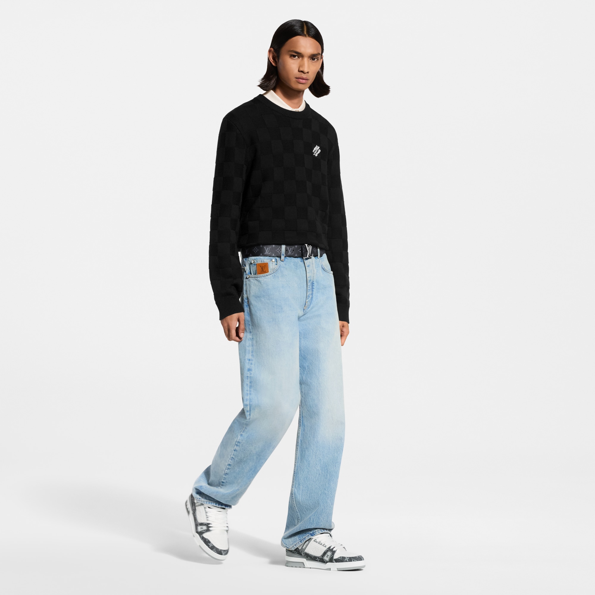 LV Trainer Black Sneaker for Men | LOUIS VUITTON ®